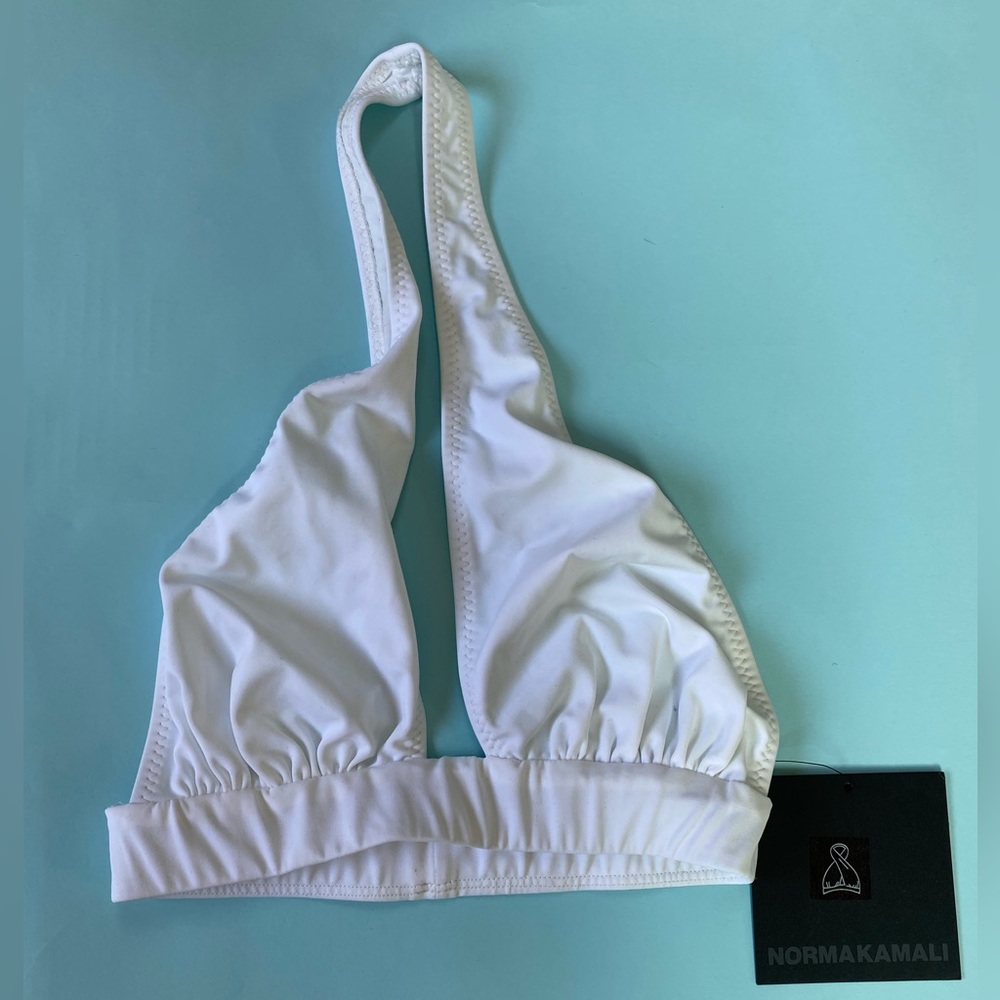 Norma Kamali Cross-Halter Bikini Top XS